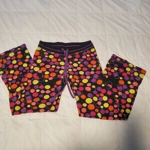 no brand small womens colorful polka dot pj pants